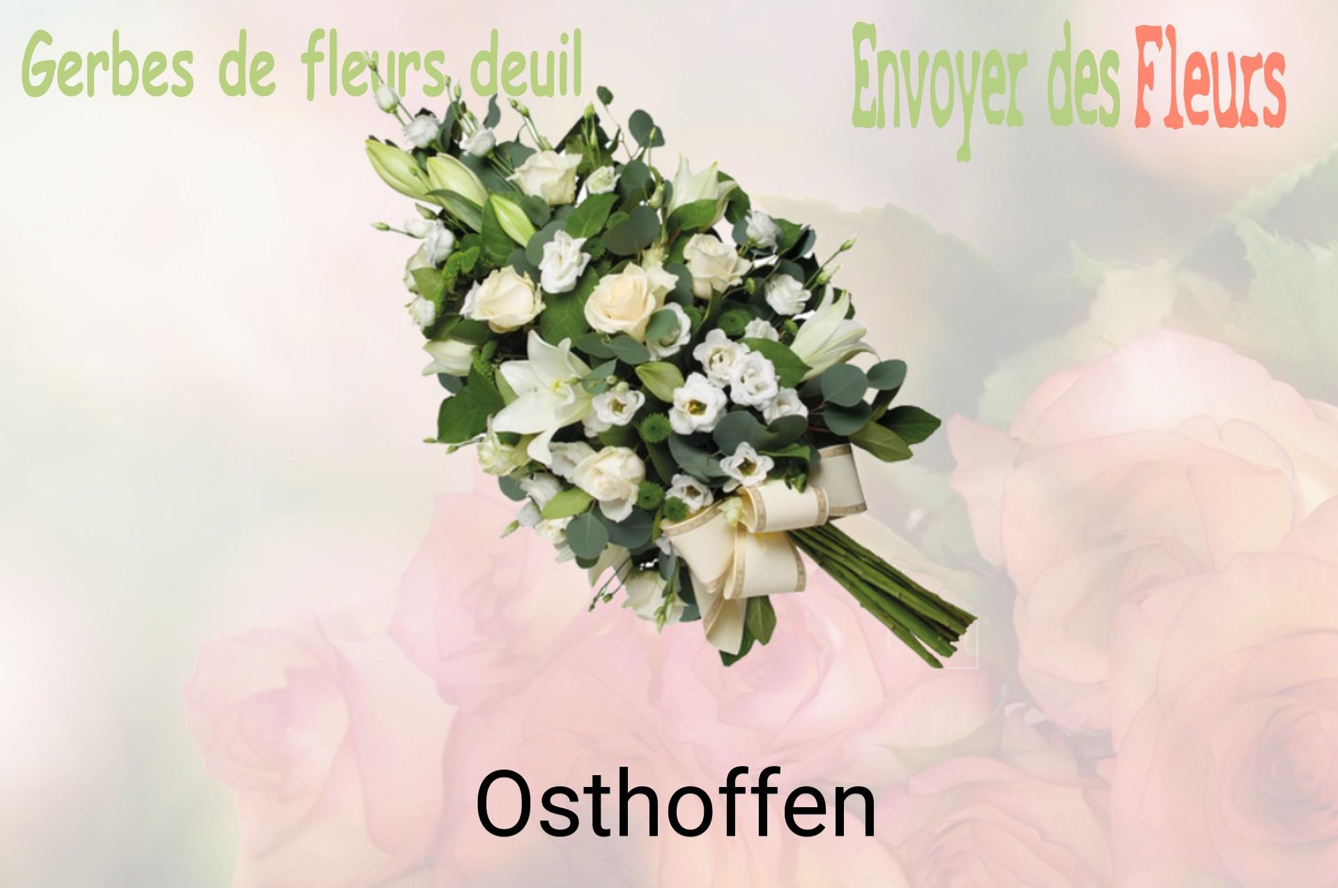 Gerbe de fleurs de deuil livrée à Osthoffen
